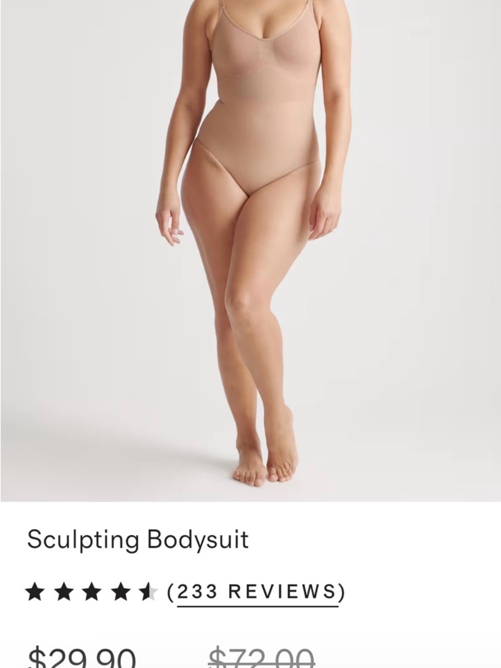 Quince Sculpting Bodysuit — Beige